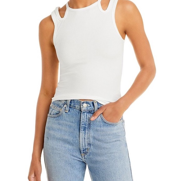 Pistola Christy Curved Hem Tank Top - Noir main image 1